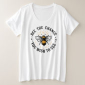 Plus-formaat Basic T-Shirt (Design voorkant)