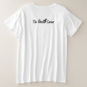 Plus formaat heks grote maat t-shirt (Design achterkant)