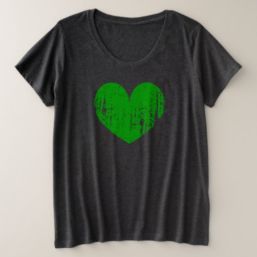 Plus formaat St Patrick's Day t shirt voor vrouwen (Design voorkant)