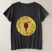 Plus formaat voor vrouwen T-shirt (Design voorkant)