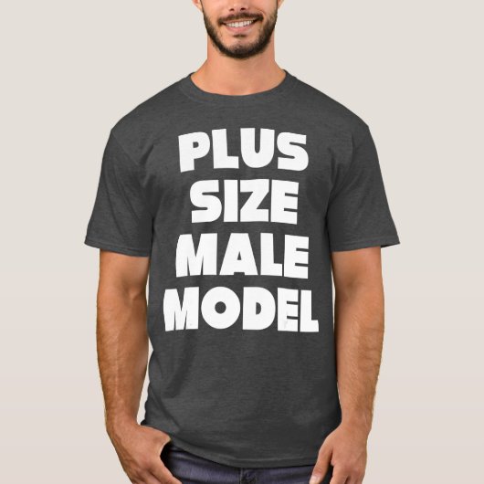 Plus Grootmannetmodel Funny Fat Guy of Dad Bod T-shirt (Voorkant)