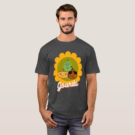 Plus Grootte T-shirt met pompoen en pompoen met po (Voorkant volledig)