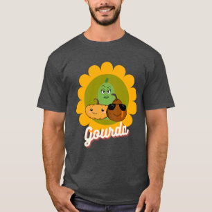 Plus Grootte T-shirt met pompoen en pompoen met po
