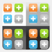 Plus Iconen Stickers (Voorkant)