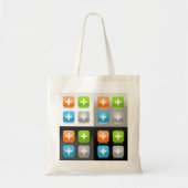 Plus Icons-Canvas tas (Voorkant)