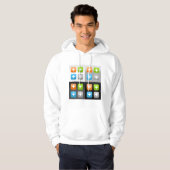 Plus Icons Mannen Hoodie (Voorkant volledig)