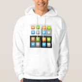 Plus Icons Mannen Hoodie (Voorkant)