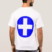 Plus Log in wit met blauw T-shirt (Achterkant)