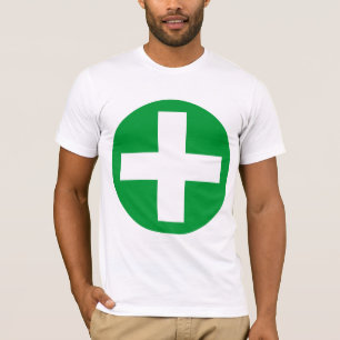 Plus Log in wit met groen T-shirt