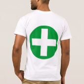 Plus Log in wit met groen T-shirt (Achterkant)