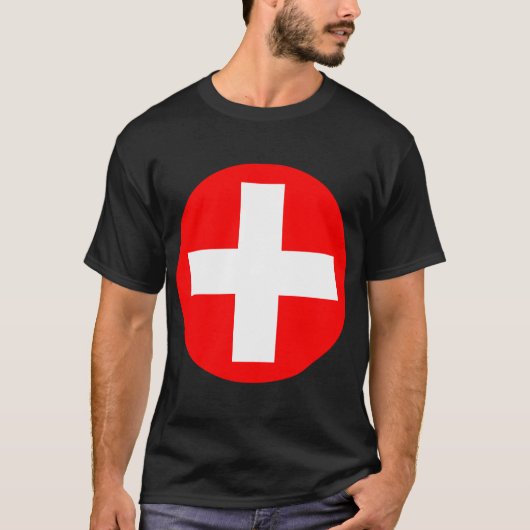Plus Log in wit met rood T-shirt (Voorkant)