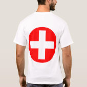 Plus Log in wit met rood T-shirt (Achterkant)