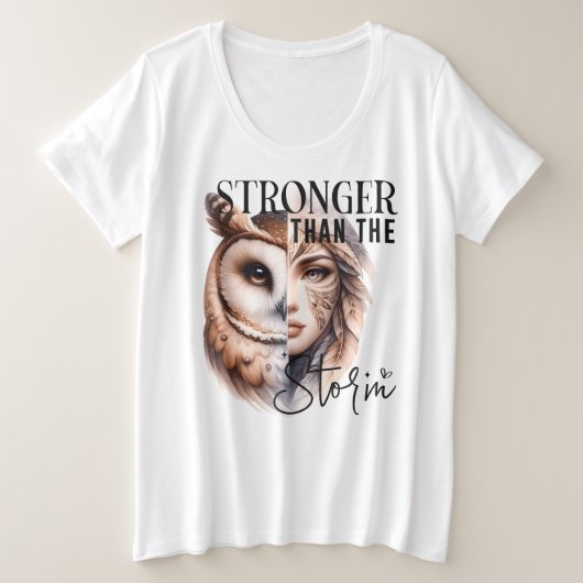 Plus maat -T-shirt Grote Maat T-shirt (Design voorkant)