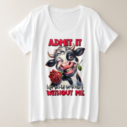 Plus maat -T-shirt Grote Maat T-shirt (Design voorkant)