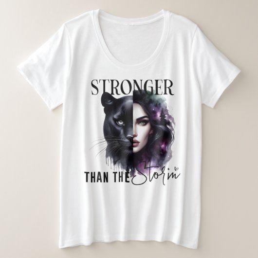 Plus maat -T-shirt Grote Maat T-shirt (Design voorkant)