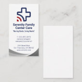 Plus Medical Wave Logo-ontwerp | ziekenhuis Visitekaartje (Voorkant / Achterkant)