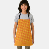 Plus Oranje roze minimal-patroon Schort (Insitu)