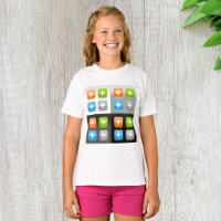 Plus pictogrammen Meisjes T-shirt
