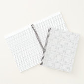 Plus reliëfpatroon op het oppervlak notitieboek (Binnen)