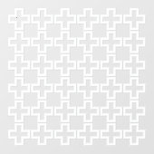 Plus reliëfpatroon op het oppervlak raamsticker (Vel)