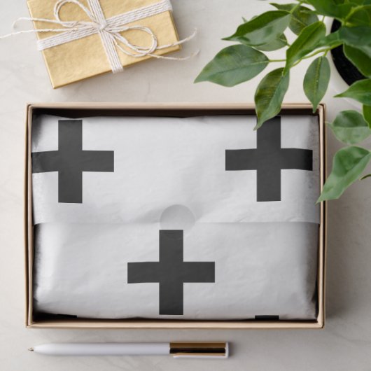 Plus Sign Print Moderne Weefselpapier Tissuepapier (Geschenk)