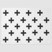 Plus Sign Print Moderne Weefselpapier Tissuepapier (Voorkant)