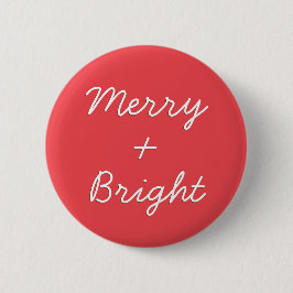 Plus Sign Wiskunde Humor Vrolijk + Bright Christma Vierkante Button 5,1 Cm