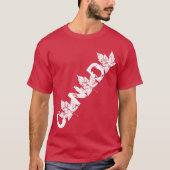 Plus Size Canada Shirt Persoonlijke retro T-shirts (Voorkant)