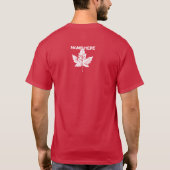 Plus Size Canada Shirt Persoonlijke retro T-shirts (Achterkant)