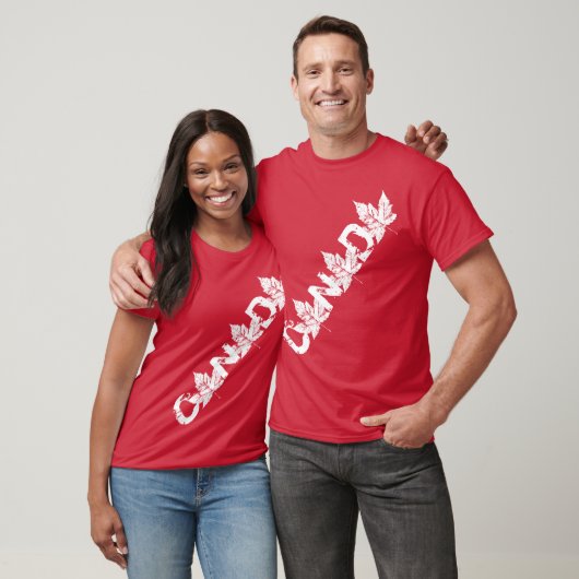Plus Size Canada Shirt Persoonlijke retro T-shirts (Unisex)