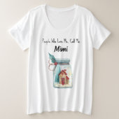 Plus Size Custom Oma Holiday Comfy T-shirt (Design voorkant)