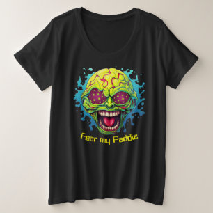 Plus size Fear My Paddle - grappig pickleball Grote Maat T-shirt