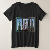 Plus Size New York Souvenir T-shirt - Aanpasbaar (Design voorkant)