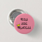 Plus Size Princess Ronde Button 3,2 Cm (Voorkant /achterkant)