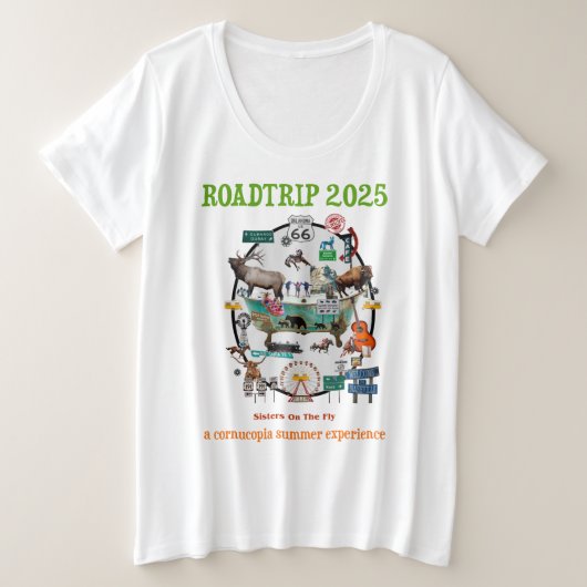 PLUS-SIZE SHIRTEN GROTE MAAT T-SHIRT (Design voorkant)