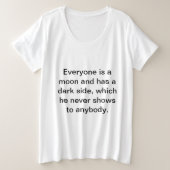 Plus size sweatshirts grote maat t-shirt (Design voorkant)