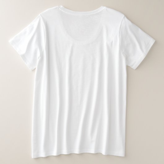 Plus Size T-Shirt (Design achterkant)