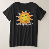 Plus Size T-Shirt : Take a Nap (black) (Design achterkant)