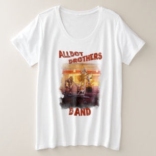 Plus Size tshirt met Allbot Brother's Band / BSR