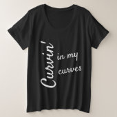 plus T-shirt met groot formaat (Design voorkant)