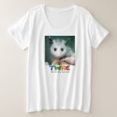 Plus T-shirt met opossum (Design voorkant)