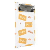 Plus twee leren mini klembord (Schuin)