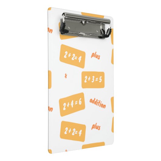 Plus twee leren mini klembord (Schuin)