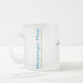 Plusee. Glas 10 oz, bevroren Matglas Koffiemok (Links)
