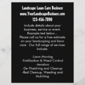 Plush Green Landscape Lawn Care Business Flyer (Achterkant)