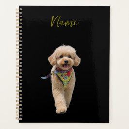 Plush Ivory Puppy Planner