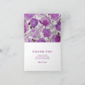 Plush Paarse Floral bedankt (Binnen)