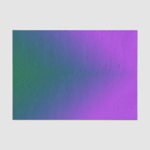 Plush Peacock Ombre Tissuepapier