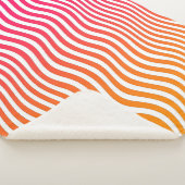 PLUSH SNOEP APPLE STRIPES SHERPA DEKEN (3/4)