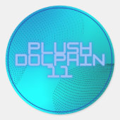 Plushdolfijn11 Ronde Sticker (Voorkant)